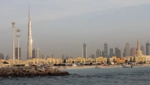 Dubai Seen From Boat Stock-Footage 3577726