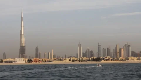 Dubai Seen From Boat Stock-Footage 3577771