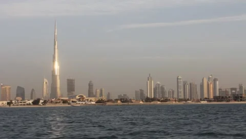Dubai Seen From Boat Video stock 3577841