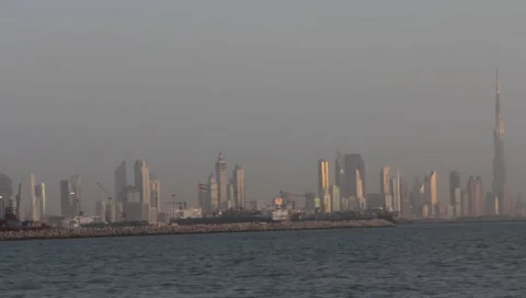 Dubai Seen From Boat Stock-Footage 3605205