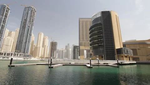 Dubai Seen From Boat Stock-Footage 3620671