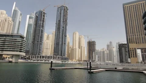 Dubai Seen From Boat Video stock 3624218