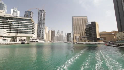 Dubai Seen From Boat Video stock 3631653