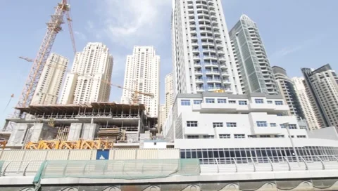 Dubai Seen From Boat Stock Footage 3646068