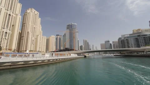 Dubai Seen From Boat Stock-Footage 3658742