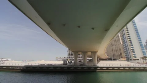 Dubai Seen From Boat Stock Footage 3677468