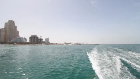 Dubai Seen From Boat Stock Footage 3677583