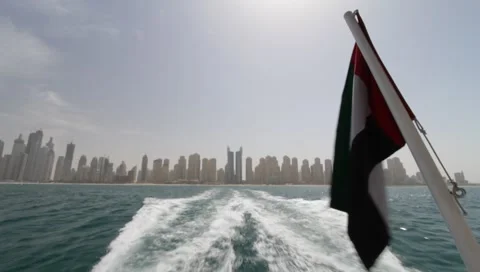 Dubai Seen From Boat Stock Footage 3677664