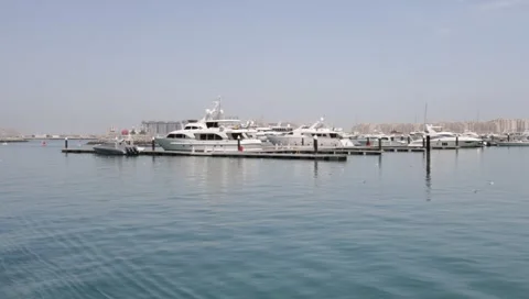 Dubai Seen From Boat Stock Footage 3677730