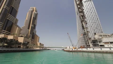 Dubai Seen From Boat Stock-Footage 3678055
