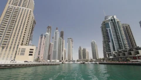 Dubai Seen From Boat Stock-Footage 3678225