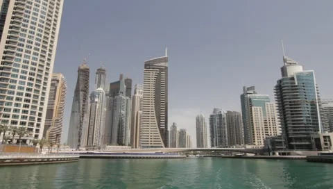 Dubai Seen From Boat Stock-Footage 3678510