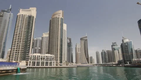 Dubai Seen From Boat Video stock 3678593