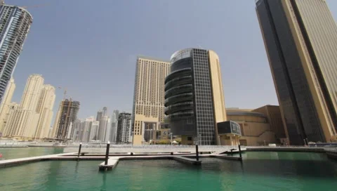 Dubai Seen From Boat Stock-Footage 3679044
