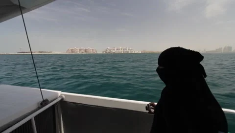Dubai Seen From Boat Stock Footage 3679197