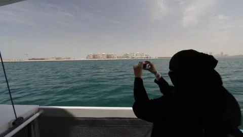 Dubai Seen From Boat Stock Footage 3679237
