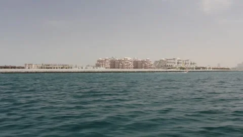 Dubai Seen From Boat Stock Footage 3679256