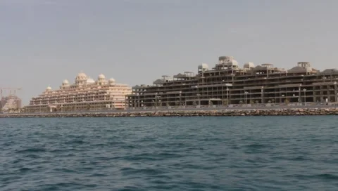 Dubai Seen From Boat Stock Footage 3679266