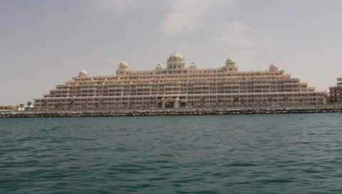 Dubai Seen From Boat Stock Footage 3679301