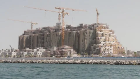 Dubai Seen From Boat Stock Footage 3679312