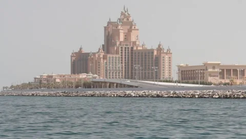 Dubai Seen From Boat Stock Footage 3679321