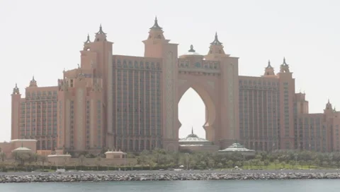 Dubai Seen From Boat Stock Footage 3680011