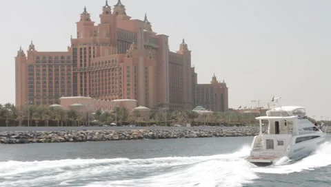 Dubai Seen From Boat Stock Footage 3690572