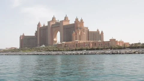 Dubai Seen From Boat Stock Footage 3698848