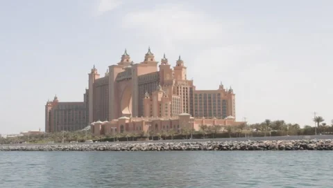 Dubai Seen From Boat Stock Footage 3701006