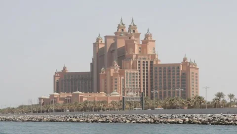 Dubai Seen From Boat Stock Footage 3706933