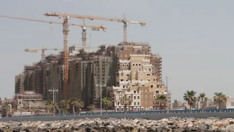 Dubai Seen From Boat Stock Footage 3721361