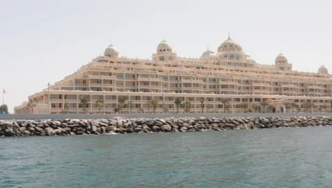 Dubai Seen From Boat Stock Footage 3724522