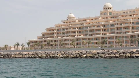 Dubai Seen From Boat Stock Footage 3728692