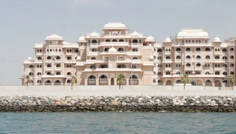 Dubai Seen From Boat Stock Footage 3743243