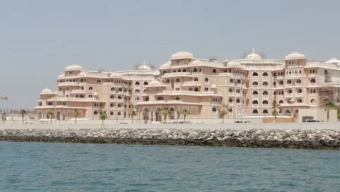 Dubai Seen From Boat Stock Footage 3747732