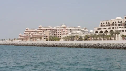 Dubai Seen From Boat Stock Footage 3750028