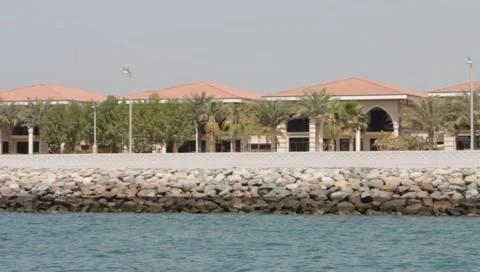 Dubai Seen From Boat Stock Footage 3751991