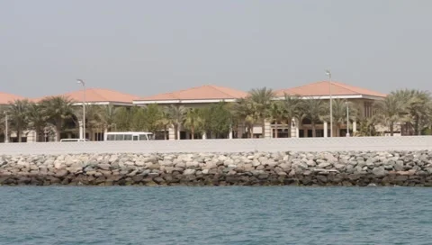 Dubai Seen From Boat Stock Footage 3754961