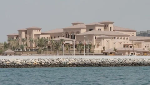 Dubai Seen From Boat Stock Footage 3761018