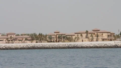 Dubai Seen From Boat Stock Footage 3765674