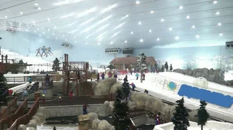 Dubai Ski Stock Footage