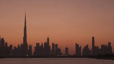 Dubai Skyline - 3 Stock Footage 144753727