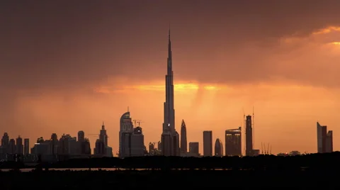 Dubai Skyline Day to Night 動画素材 50849554