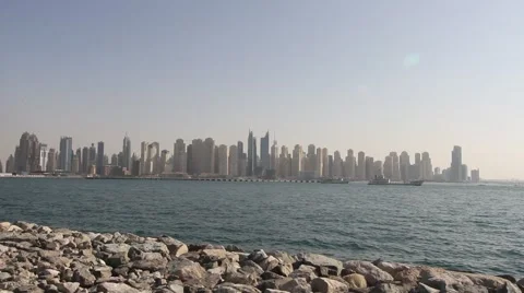Dubai Skyline Stock Footage 44457531