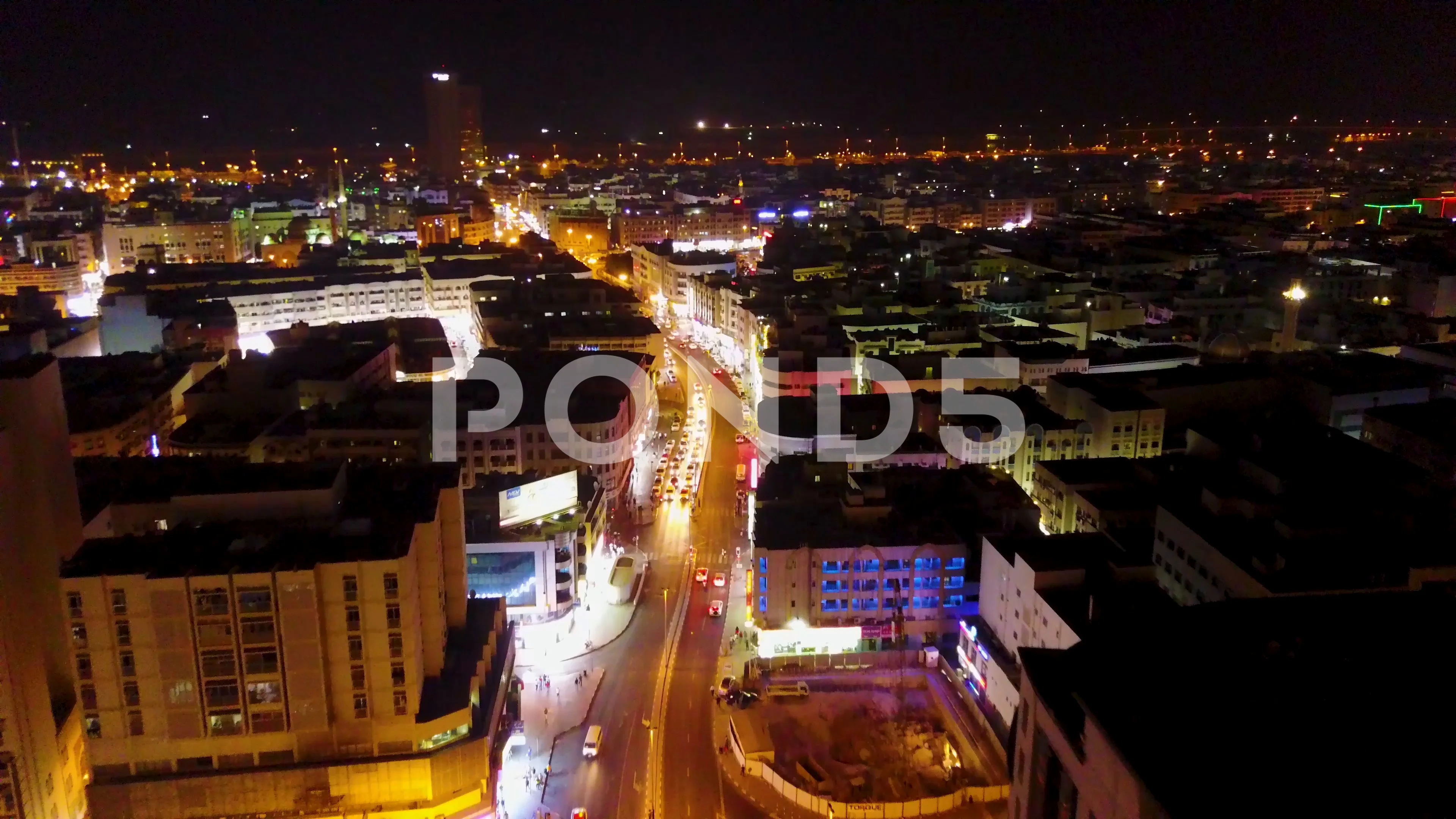 Dubai Skyline Night Stock Footage Royalty Free Stock Videos Pond5