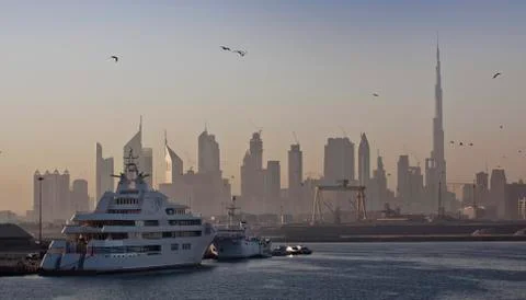 Dubai skyline Foto stock