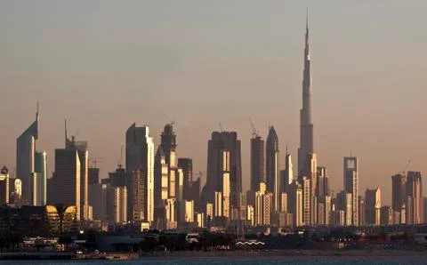 Dubai skyline Stock Photos