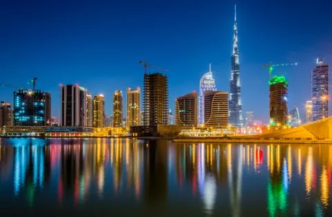 Dubai skyline Foto stock