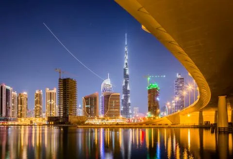 Dubai skyline Foto stock