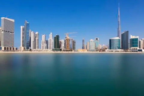 Dubai skyline Stock Photos
